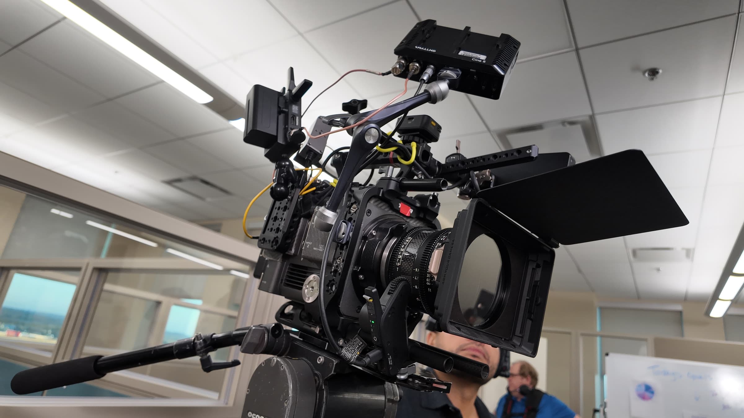 Cinema camera prepared by the Media Bar crew