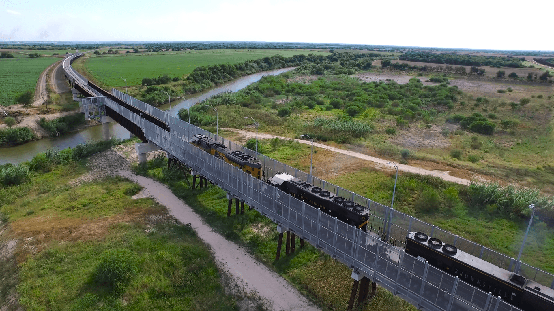 West Rail Bridge San Antonio - architectural infrastructure photography